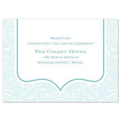 English Garden - Reception Card