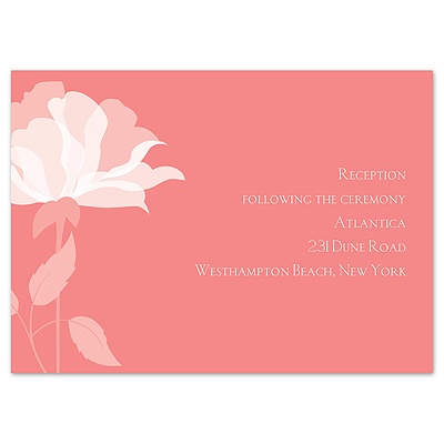 Ever Blooming - Coral Reef - Reception Card