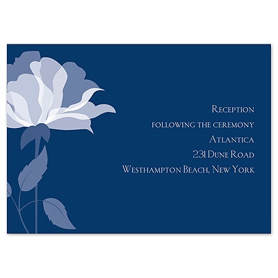 Ever Blooming - Marine - Reception Card