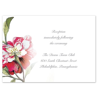 Brittany Roses - Apple -  Reception Card