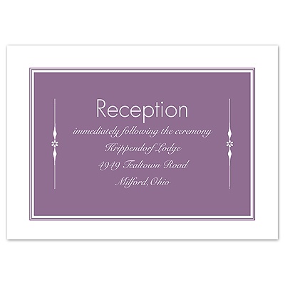 Metropolitan - Reception Card