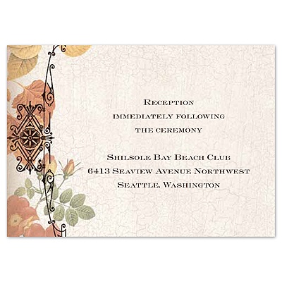 Essence of Fall - Reception Card