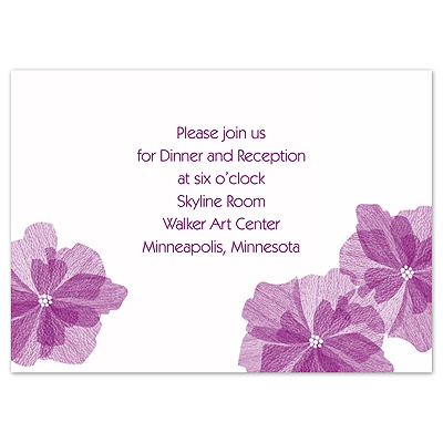 Love Blossoms - Reception Card
