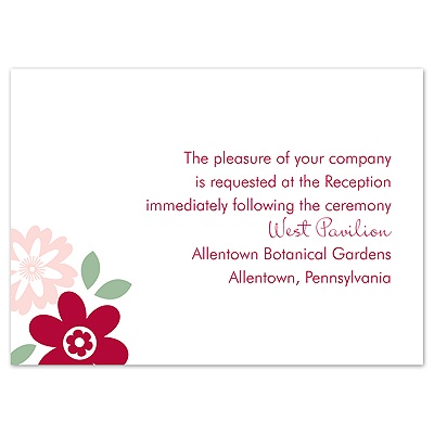Posies - Apple - Reception Card