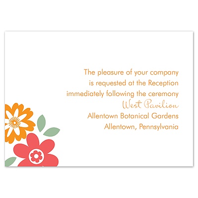 Posies - Guava - Reception Card