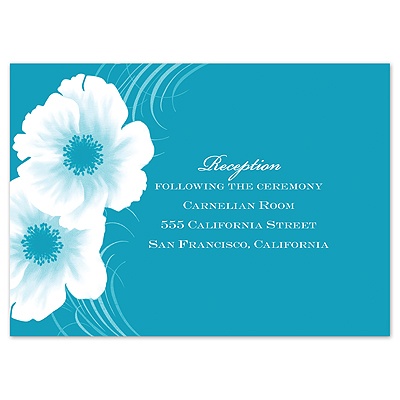 Two of Us - Malibu - Reception Card