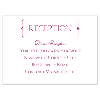 Perfect Day -  Reception Card