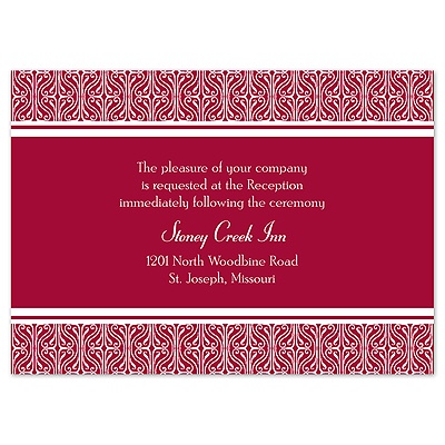 Metro Photo - Reception Card