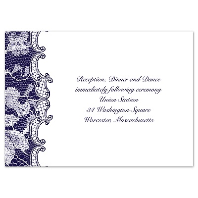 Lace Wrap - Reception Card