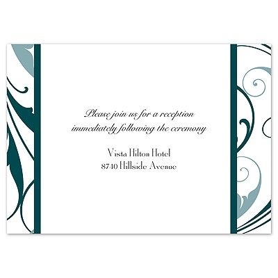 Swept Away - Gem - Reception Card