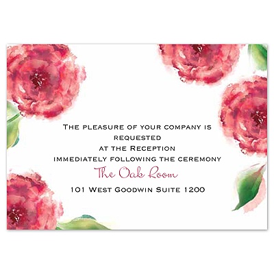 Treasured Jewels Splendor - Ruby Reception Card