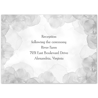 Treasured Jewels - Vintage Roses - Reception Card