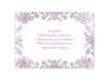 Treasured Jewels - Washed Filigree - Reception Card