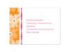 Captivating Floral - Tangerine - Reception Card