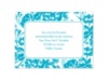 Vintage Floral Photo - Malibu - Reception Card
