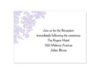 Decorative Damask - Iris - Reception Card