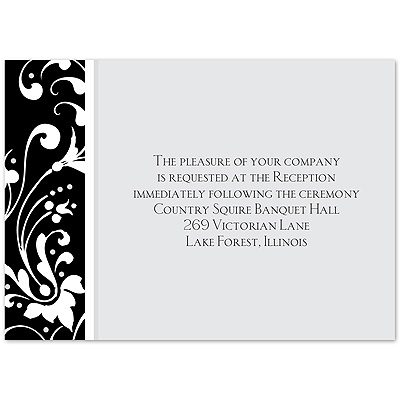 Forever Color - Black - Reception Card