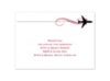 Boarding Pass - Reception Card