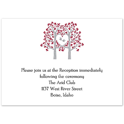 Naturally Love - Apple - Reception Card