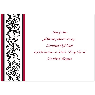 Together Forever - Reception Card