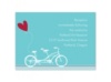 Bicycle Built For Two - Reception Card