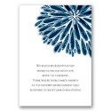 Burst of Color - Peacock - Reception Card