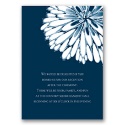 Burst of Love - Peacock - Reception Card