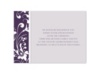Forever Color - Plum - Reception Card
