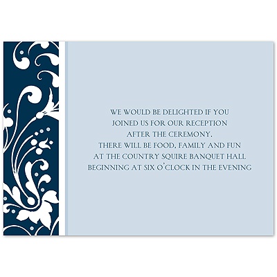 Forever Color - Peacock - Reception Card