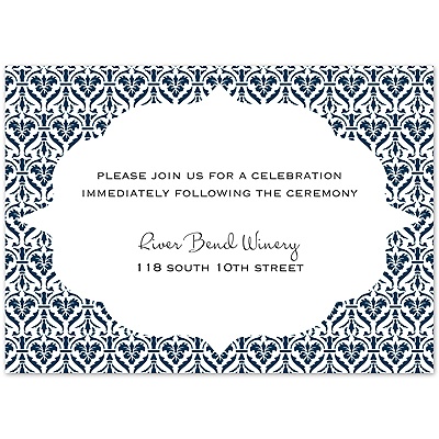 Layers of Color - Peacock - Reception Card