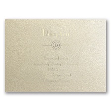 Wedding Radiance - Champagne Shimmer - Reception Card