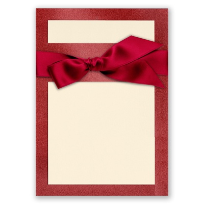 Treasured Gems - Garnet & Antique White - DIY Invitation Kit