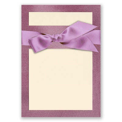 Treasured Gems - Amethyst & Antique White - DIY Invitation Kit