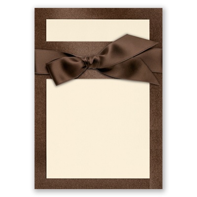 Treasured Gems - Tiger's Eye & Antique White - DIY Invitation Kit