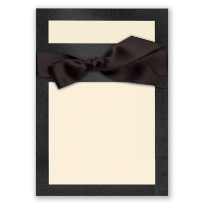 Treasured Gems - Onyx & Antique White - DIY Invitation Kit
