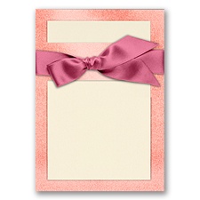 Treasured Gems - Rose Quartz & Ecru - DIY Invitation Kit