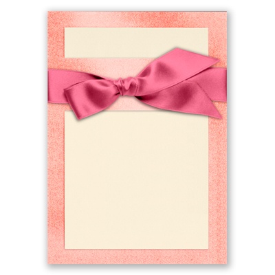 Treasured Gems - Rose Quartz & Antique White - DIY Invitation Kit