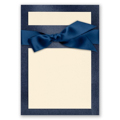 Treasured Gems - Sapphire & Antique White - DIY Invitation Kit