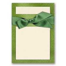Treasured Gems - Green Topaz & Ecru - DIY Invitation Kit