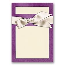 Treasured Gems - Violet & Ecru - DIY Invitation Kit