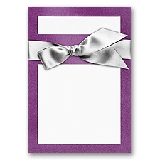 Treasured Gems - Violet & Bright White - DIY Invitation Kit