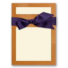 Treasured Gems - Flame & Ecru - DIY Invitation Kit