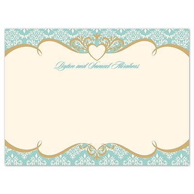 Detailed Elegance - Thank You Card and Envelope