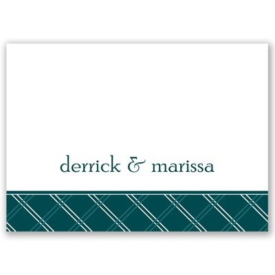 Classic Lines - Thank You Card and Envelope