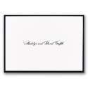Delicate Border - Bright White - Thank You Card and Envelope