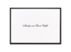 Delicate Border - Bright White - Thank You Card and Envelope