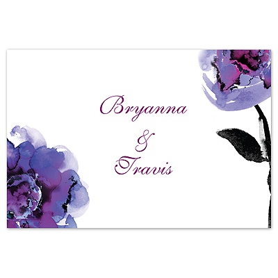 Abundant Color - Sangria - Thank You Card and Envelope