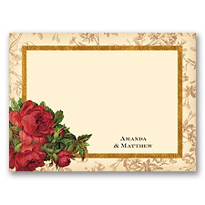 Rosie Romance - Apple - Thank You Card and Envelope