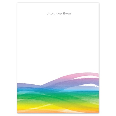 Entwined - Rainbow - Thank You Card and Envelope