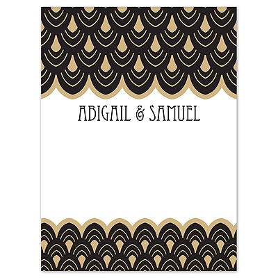 Zelda - Golden - Thank You Card and Envelope